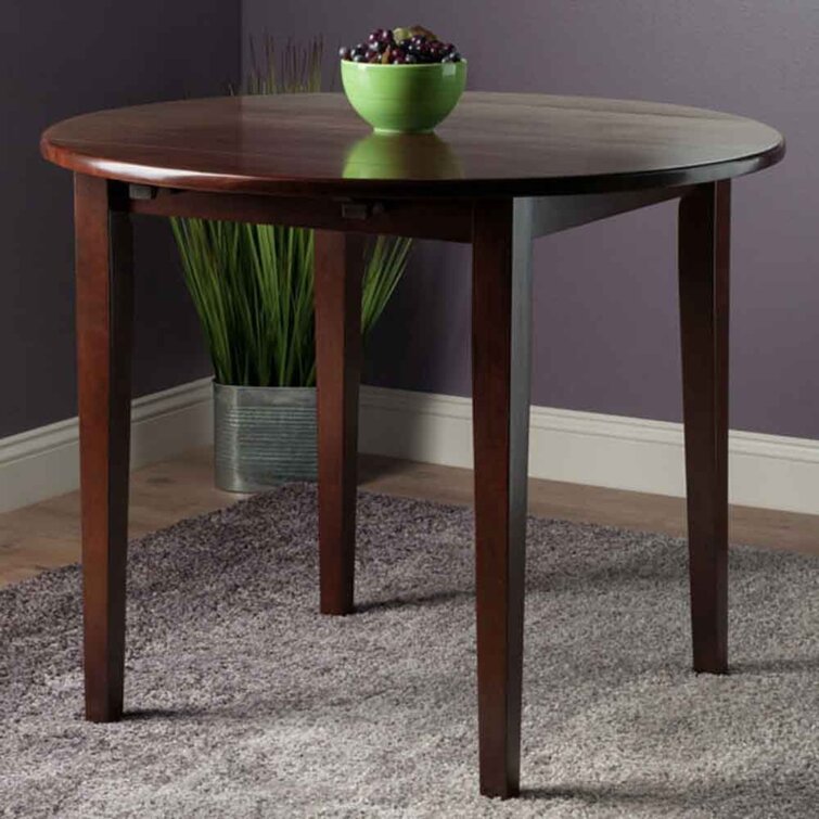 Red Barrel Studio Grozdyu Drop Leaf Solid Wood Dining Table Wayfair   Grozdyu Drop Leaf Solid Wood Dining Table 